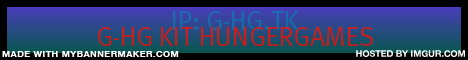 G-HG Hungergames KIT server over 100 kits! G-HG Hungergames KIT server over 100 kits!