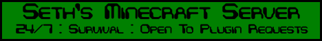 Seth\'s Minecraft Server Seth\'s Minecraft Server