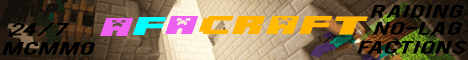AFACraft - The Amazing Faction McMMO PVP Server!!