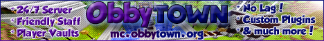 ObbyTown Main Server - mc.obbytown.com ObbyTown Main Server - mc.obbytown.com