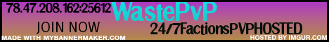 ☞☞WASTEPVP[SURVIVAL]PVP][UniquePlugins][1.5]☜☜