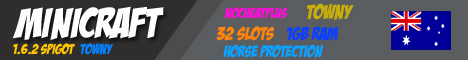MiniCraft | Towny | Australia 1.6.2 MiniCraft | Towny | Australia 1.6.2