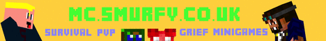 Smurfy PVP|Grief|Shops|Survival Games Smurfy PVP|Grief|Shops|Survival Games