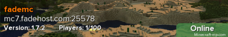 FadeMC 1.7.2 survival server Minecraft Server