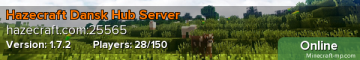 Hazecraft Dansk Hardcore PvP 1.7.2 Hazecraft Dansk Hardcore PvP 1.7.2