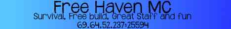 FreeHavenMC {Survival} (FreeBuild) *ProtectionStones* FreeHavenMC {Survival} (FreeBuild) *ProtectionStones*