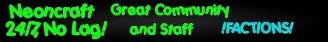 NeonCraft FREE RANK, Need good builders, need plugin manager, need dev NeonCraft FREE RANK, Need good builders, need plugin manager, need dev