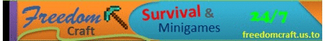 FreedomCraft - [Survival and Minigames] 1.7.2