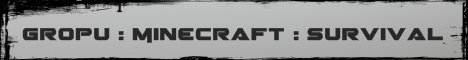 Gropu : Minecraft : Survival Gropu : Minecraft : Survival