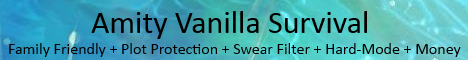 Amity, Family Friendly, SemiVanilla and Survival Amity, Family Friendly, SemiVanilla and Survival