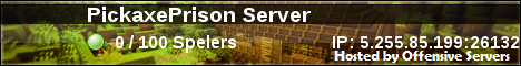 PickaxePrison server! PickaxePrison server!