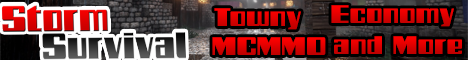 StormSurvival - [MCMMO, Towny, Creative - WorldEdit! 50+ plugins!]
