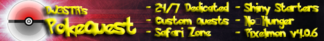 PokeQuest | 4.0.7 | NoGriefing | KeepInv | Quests | Riding | Safari Zone| DPs | Shiny Starters PokeQuest | 4.0.7 | NoGriefing | KeepInv | Quests | Riding | Safari Zone| DPs | Shiny Starters