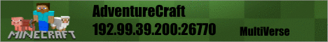 AdventureCraft [1.8, McMMo, MobArena, RandomLocation, Grief Prevention, and more!]