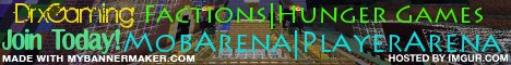 DrxGaming|CustomMap-Hungergames-Map|Mobarena|Creative|DonatingRanks|24/7|Dedicated|Nolag|60 slots! DrxGaming|CustomMap-Hungergames-Map|Mobarena|Creative|DonatingRanks|24/7|Dedicated|Nolag|60 slots!