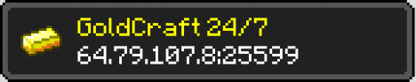 GoldCraft 24/7 [1.3.1] 20 + plugins join now!
