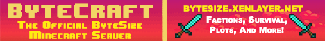 ByteCraft - ByteSize Official Minecraft Server! ByteCraft - ByteSize Official Minecraft Server!