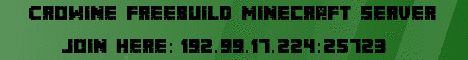 Crowine creative minecraft server [24/7]