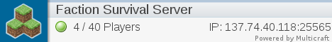 Faction Survival Server Faction Survival Server