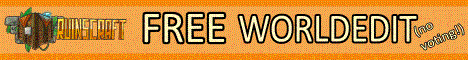 mc.ruinscraft.com | Free WorldEdit/VoxelSniper | Large Build Areas | Creative Mode mc.ruinscraft.com | Free WorldEdit/VoxelSniper | Large Build Areas | Creative Mode