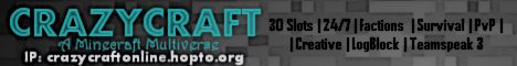 CrazyCraft [PVP]  [Survival]  [TS]  Crazycraftonline.com