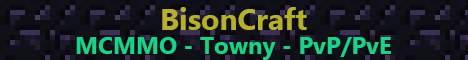 BisonCraft Towny, Jobs, McMMO BisonCraft Towny, Jobs, McMMO