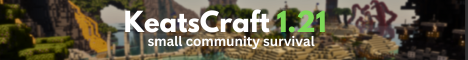 (Java + Bedrock Crossplay) ✅ KeatsCraft SMP ✅ 1.21 ✅ McMMO, Lands, Rankups, Fishing, Farming ✅ (Java + Bedrock Crossplay) ✅ KeatsCraft SMP ✅ 1.21 ✅ McMMO, Lands, Rankups, Fishing, Farming ✅