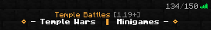 Temple Battles | 1.17 - 1.19+ PvP/Minigames Server Temple Battles | 1.17 - 1.19+ PvP/Minigames Server