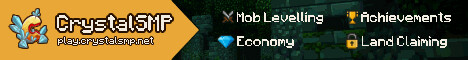 CrystalSMP | Vanilla+ • Join a Growing Community!