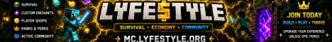 LYFESTYLE SURVIVAL | ☠ Dungeons | ⛏ Toolskins | ⚔ Battlepass | ❤ Cosmetics