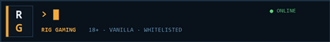 Rig Gaming | Vanilla Survival Multiplayer | Whitelist | Mature 18+ | Immersion