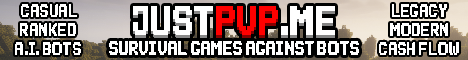 ⚔️JustPvPMe | Solo Hunger Games | AI Bots | 1.7+⚔️