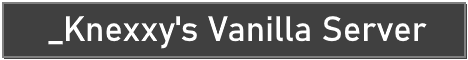 New Vanilla Minecraft Server