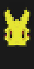 Minecraft Banner Pikachu Clear Black Minecraft Banner