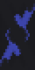 black background with blue hearts