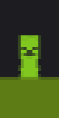 Creeper stares at you in the dark night