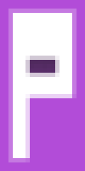 Minecraft Banner : letter P