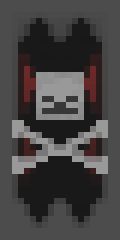 Skull And Crossbones W Cave Minecraft Banner