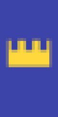 Crown blue background