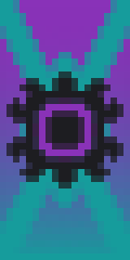 Minecraft Banner Purple Eye Cyan Chaos