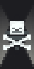 Black and White Skull Banner