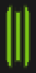 Lime green stripes