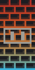 Rainbow brick pig Minecraft Banner