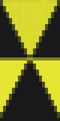Radiation Symbol Minecraft Banner