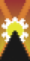 Sunrise On The Hill Banner Minecraft Banner