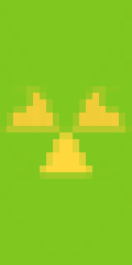 Warning Radiation Minecraft Banner