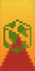 burning world Minecraft Banner