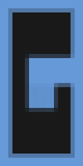Blue Letter G Minecraft Banner
