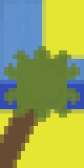Palm Tree Beach Minecraft Banner
