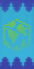 Minecraft globe Banner